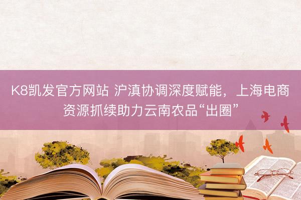 K8凯发官方网站 沪滇协调深度赋能,上海电商资源抓续助力云南农品“出圈”