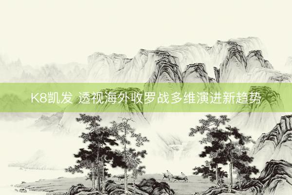 K8凯发 透视海外收罗战多维演进新趋势